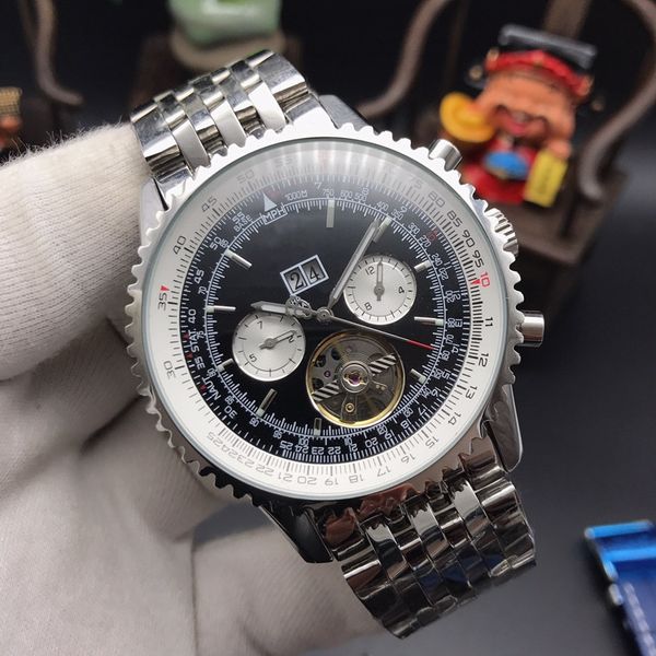 2019 famous swiss men's watch fashion business military watch automatic machinery all stainless steel tourbillon mens watches, Slivery;brown
2019 famous swiss men's watch fashion business military watch automatic machinery all stainless steel tourbillon mens watches, Slivery;brown