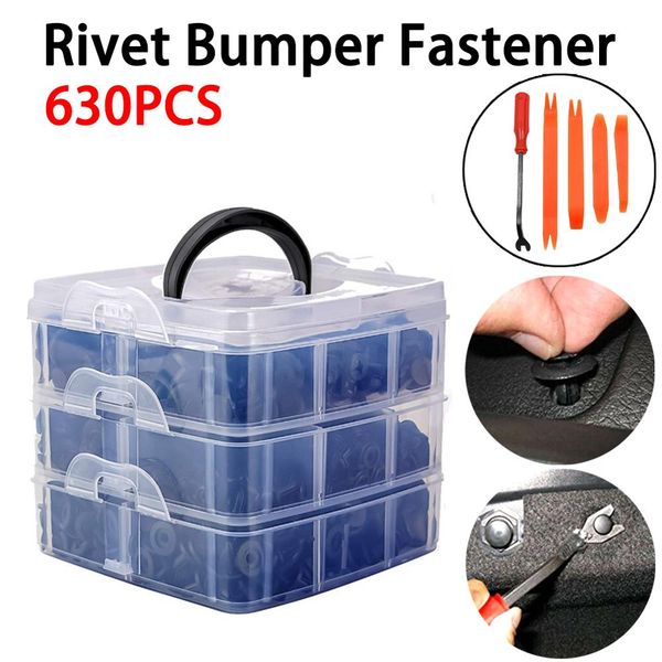 630pcs car fasteners door trim panel auto bumper rivet retainer push engine cover fender fastener clips universal with hand tool
630pcs car fasteners door trim panel auto bumper rivet retainer push engine cover fender fastener clips universal with hand tool