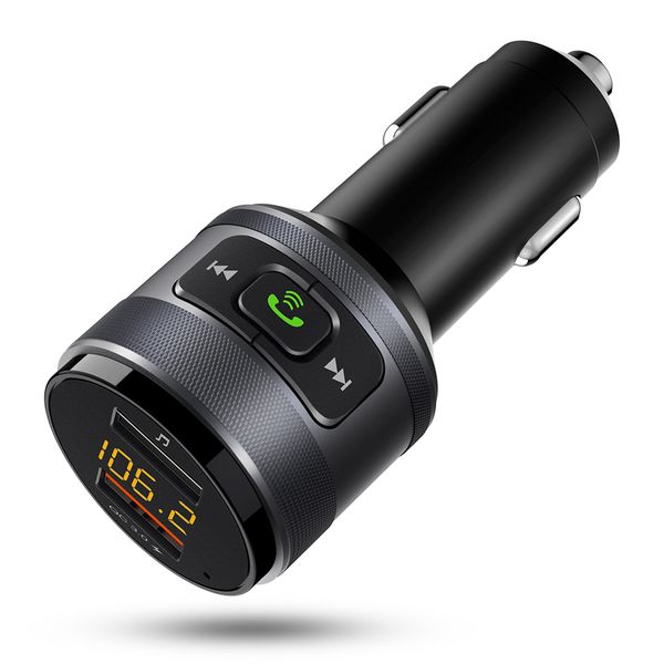 qc3.0 wireless car fm transmitter kit with dual usb port bt 4.2 mp3 music player handcall
qc3.0 wireless car fm transmitter kit with dual usb port bt 4.2 mp3 music player handcall