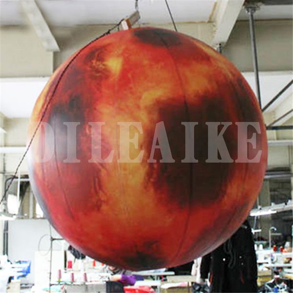 2m Diameter Inflatable Moon Advertising Toys Outdoor Led Lighted Inflatable Moon Globe For Mid-autumn Festival