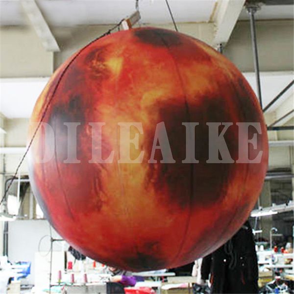 2m Diameter Inflatable Moon Advertising Toys Outdoor Led Lighted Inflatable Moon Globe For Mid-autumn Festival