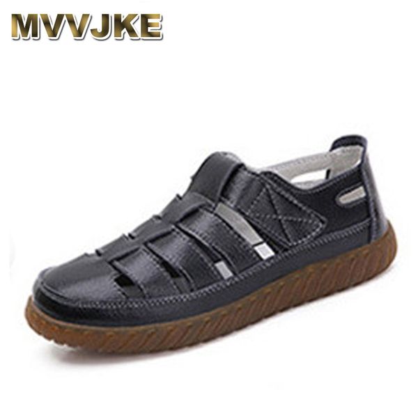 mvvjke roman sandals for women new summer shoes outdoor non-slip breathable woman casual fashion beach shoes flat sandals, Black