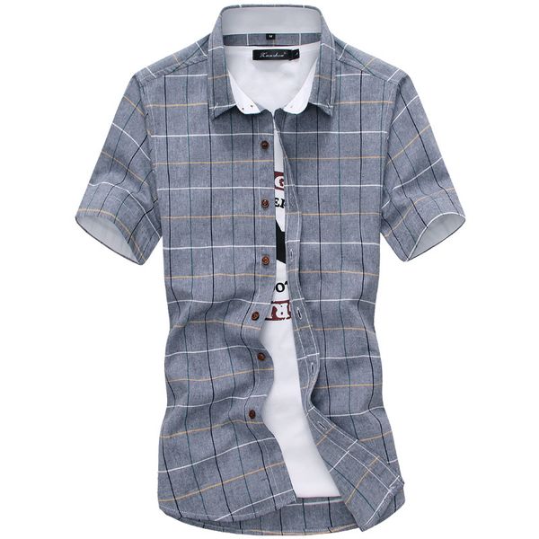 2019 new plaid shirts men fashion 100% cotton short sleeved summer casual men shirt camisa masculina mens dress shirts, White;black
2019 new plaid shirts men fashion 100% cotton short sleeved summer casual men shirt camisa masculina mens dress shirts, White;black