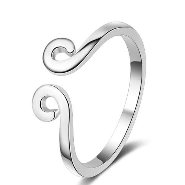 charming 925 silver personality creative hoop couple ring opening tail ring, Golden;silver
charming 925 silver personality creative hoop couple ring opening tail ring, Golden;silver