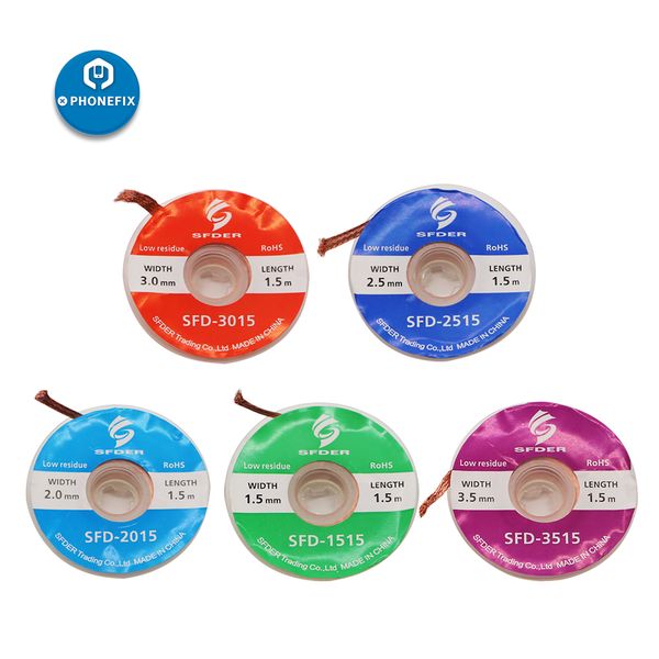 99.9% pure copper wick wire sucking tin belt braid soldering accessory absorption wire for phone bga repair tool
99.9% pure copper wick wire sucking tin belt braid soldering accessory absorption wire for phone bga repair tool