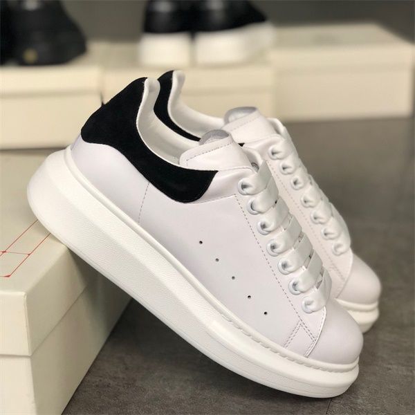 white black platform sneaker men women calfskin casual shoes thin laces suede patry wedding shoes oversized sneaker with box us4-12
white black platform sneaker men women calfskin casual shoes thin laces suede patry wedding shoes oversized sneaker with box us4-12