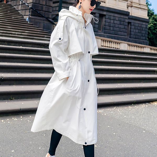 sexemara 2019 autumn winter new full sleeve adjustable empire waist hooded collar ladies fashion long coat women trench cco011, Tan;black
sexemara 2019 autumn winter new full sleeve adjustable empire waist hooded collar ladies fashion long coat women trench cco011, Tan;black