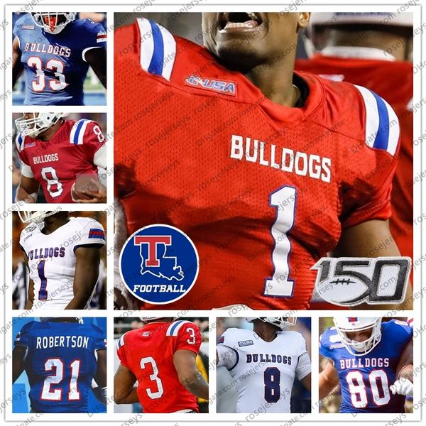 custom 2020 louisiana tech bulldogs robertson sneed #8 j'mar smith 33 justin henderson 80 griffin hebert men youth kid football jersey, Black
custom 2020 louisiana tech bulldogs robertson sneed #8 j'mar smith 33 justin henderson 80 griffin hebert men youth kid football jersey, Black