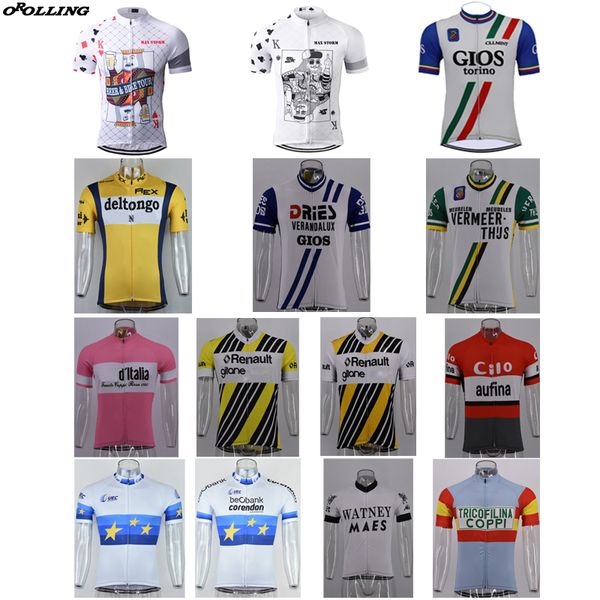 multi retro classical new pro team cycling jersey customized road mountain race orolling back pockets, Black;red
multi retro classical new pro team cycling jersey customized road mountain race orolling back pockets, Black;red