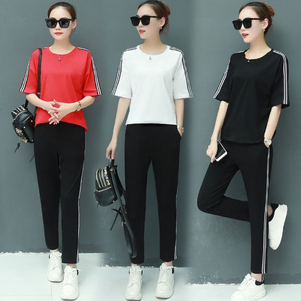 figure rong summer sports women's suit outdoor casual running fitness suit half-sleeve shirt two piece set women's dress
figure rong summer sports women's suit outdoor casual running fitness suit half-sleeve shirt two piece set women's dress