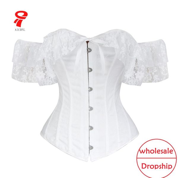 new court corset with sleeve tube ribbon gathered chest waist trainer steampunk gothic lingerie bustier, Black;white
new court corset with sleeve tube ribbon gathered chest waist trainer steampunk gothic lingerie bustier, Black;white