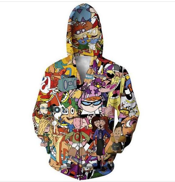 mens designer jacket hooded brand zipper hoodies cartoon totally 90s 3d print for men women luxury hoodie coat jacket mh08, Black;brown
mens designer jacket hooded brand zipper hoodies cartoon totally 90s 3d print for men women luxury hoodie coat jacket mh08, Black;brown