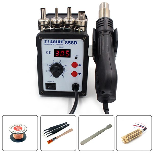 saike 858d led digital display lead-soldering station air gun 700w desoldering station for computer phone rework
saike 858d led digital display lead-soldering station air gun 700w desoldering station for computer phone rework
