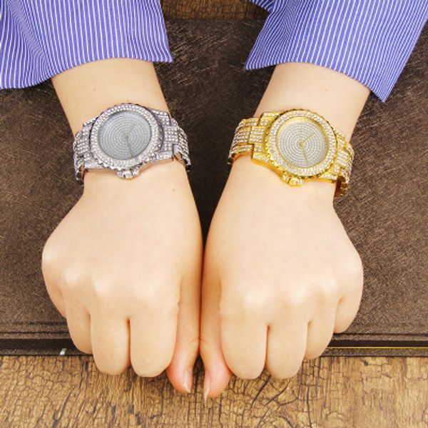 star with the same watch men and women hip hop rap men's full diamond rhinestone zirconium quartz strap calendar fashion steel belt 201, Slivery;brown
star with the same watch men and women hip hop rap men's full diamond rhinestone zirconium quartz strap calendar fashion steel belt 201, Slivery;brown