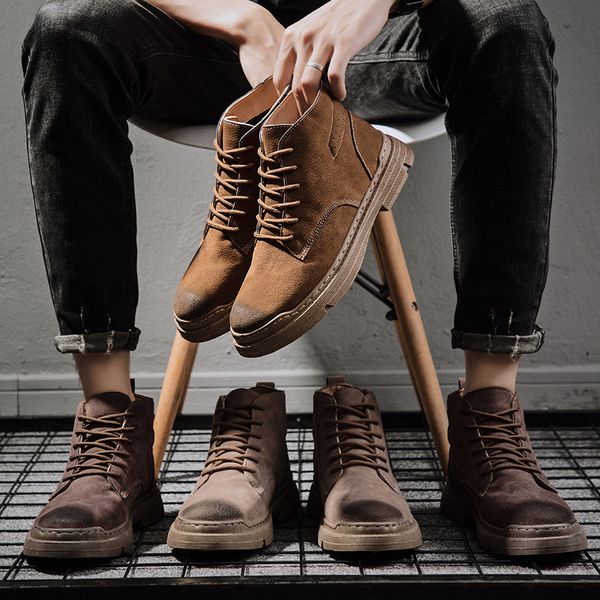 2020 martin boots male trend short boots england wind increase down increase cotton in high help joker work clothes
2020 martin boots male trend short boots england wind increase down increase cotton in high help joker work clothes