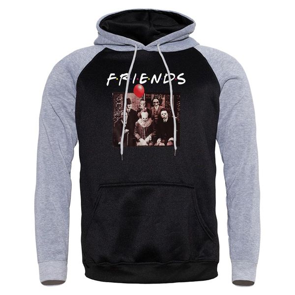 2019 new autumn winter hoodies clown friends funny print sweatshirts raglan mens hooded sportswear hip hop fashion streetwear, Black
2019 new autumn winter hoodies clown friends funny print sweatshirts raglan mens hooded sportswear hip hop fashion streetwear, Black
