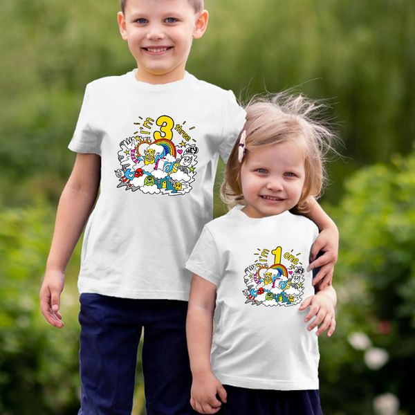 boys t-shirts girls children clothing happy birthday printing summer casual t-shirts girls kids gifts, Blue
boys t-shirts girls children clothing happy birthday printing summer casual t-shirts girls kids gifts, Blue