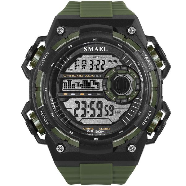 men watches smael sport watches 2018 men watch waterproof led digital watch male clock relogio masculino erkek kol saati 1438, Slivery;brown
men watches smael sport watches 2018 men watch waterproof led digital watch male clock relogio masculino erkek kol saati 1438, Slivery;brown