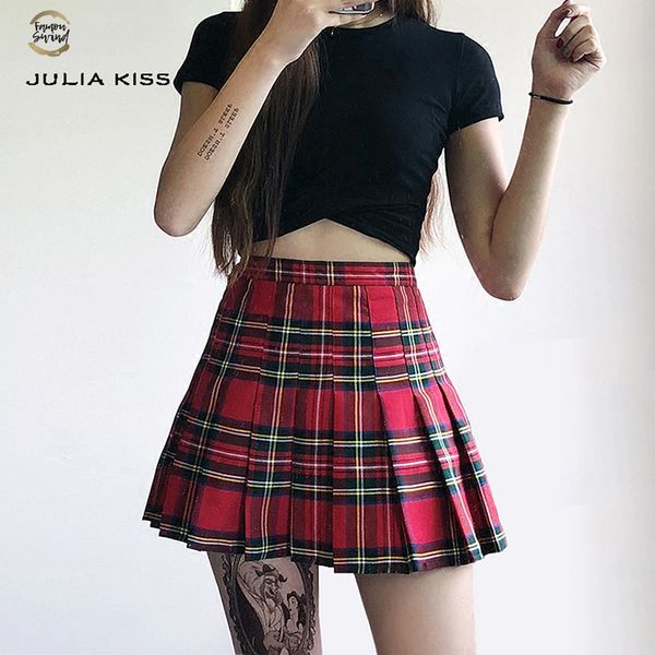 women preppy style check pleated skirts with safety shorts plaid mini skirts high waist pleated skirt, Black
women preppy style check pleated skirts with safety shorts plaid mini skirts high waist pleated skirt, Black