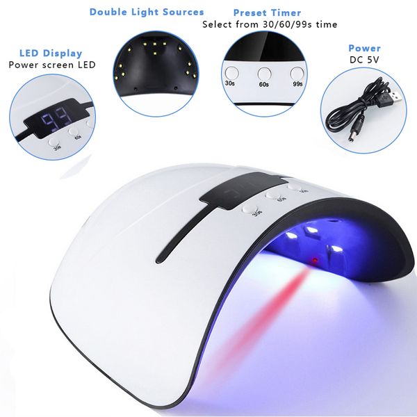 st nail dryer for nail led uv lamp 36w mini usb lamp for manicure lcd display drying all gels polish art tools
st nail dryer for nail led uv lamp 36w mini usb lamp for manicure lcd display drying all gels polish art tools