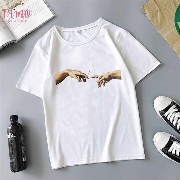 летнее платье микеланджело сикстинская капелла harajuku моды tumblr тенниска смешные печати hip hop повседневный tops street casua t shirt, White
летнее платье микеланджело сикстинская капелла harajuku моды tumblr тенниска смешные печати hip hop повседневный tops street casua t shirt, White