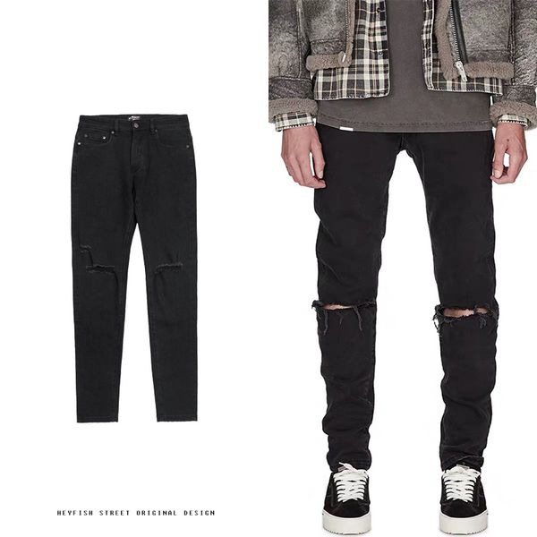 19ss represent denim jeans knife cut broken hole jeans washed old trousers, Red
19ss represent denim jeans knife cut broken hole jeans washed old trousers, Red