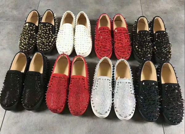 2020 2020 new shine diamond sneakers red rivet shoes high low cut suede spike classic shoes for men women shoes crystal leather sneakers, Black
2020 2020 new shine diamond sneakers red rivet shoes high low cut suede spike classic shoes for men women shoes crystal leather sneakers, Black