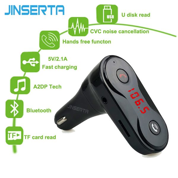 jinserta wireless fm transmitter modulator bluetooth car kit charger c8 aux hands music mini mp3 player car styling
jinserta wireless fm transmitter modulator bluetooth car kit charger c8 aux hands music mini mp3 player car styling