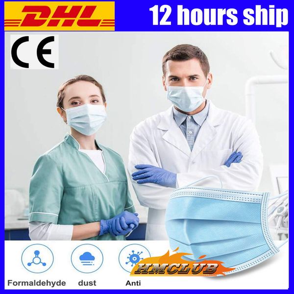 New Disposable Face Masks Thick 3-Layer Masks with Earloops for Salon Home Use Comfortable Anti-spray Maldehyde dust Fack Mask 50 Pcs / box
New Disposable Face Masks Thick 3-Layer Masks with Earloops for Salon Home Use Comfortable Anti-spray Maldehyde dust Fack Mask 50 Pcs / box