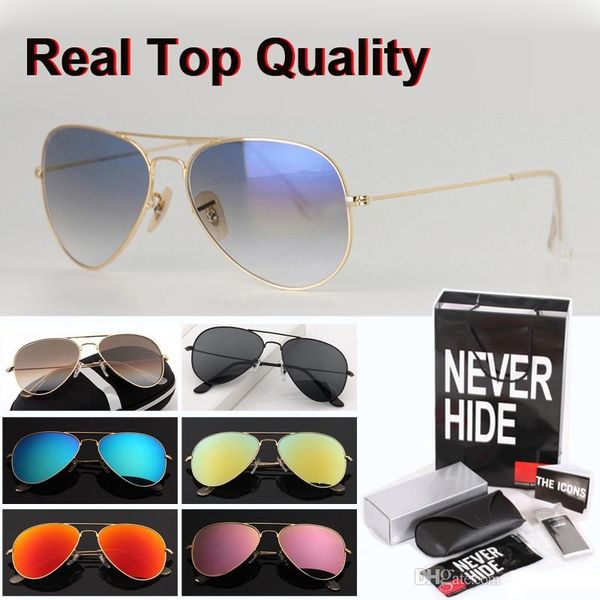 brand design 58/62mm pilot sunglasses men women driving glasses metal frame glass lens with original box, packages, accessories, everything, White;black
brand design 58/62mm pilot sunglasses men women driving glasses metal frame glass lens with original box, packages, accessories, everything, White;black