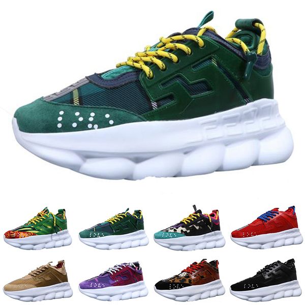 2019 Chain Reaction Mens Designer Sneaker All Colors Black White Leather Sports Luxury Designer Men Women Lovers Trainers Casual Shoes 36-45
2019 Chain Reaction Mens Designer Sneaker All Colors Black White Leather Sports Luxury Designer Men Women Lovers Trainers Casual Shoes 36-45