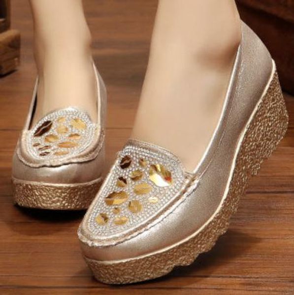 2019 women's shoes in spring and autumn with new style slope heel thick bottom round head @72, Black
2019 women's shoes in spring and autumn with new style slope heel thick bottom round head @72, Black