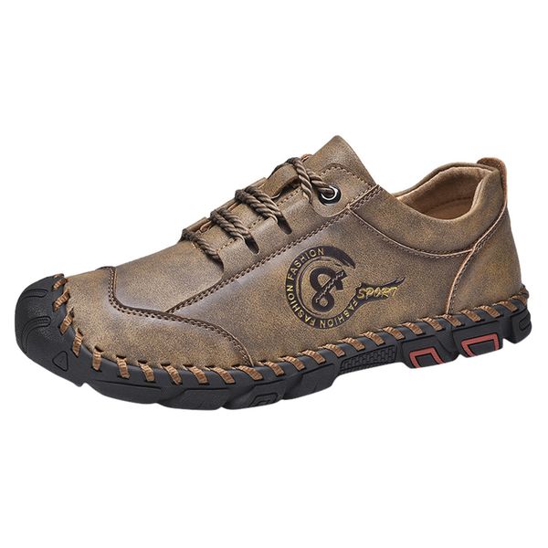 men's british style hand-stitched casual shoes comfortable leather lazy shoes, Black
men's british style hand-stitched casual shoes comfortable leather lazy shoes, Black