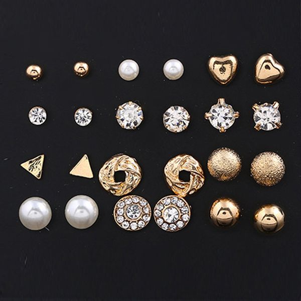 stud earrings 12 pair/set square piercing simulated pearl flower earrings, Golden;silver
stud earrings 12 pair/set square piercing simulated pearl flower earrings, Golden;silver