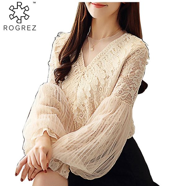 rogrez korean fashion clothing women chiffon shirt ruffles mesh lady long lantern o neck sleeve lace blouse summer, White
rogrez korean fashion clothing women chiffon shirt ruffles mesh lady long lantern o neck sleeve lace blouse summer, White