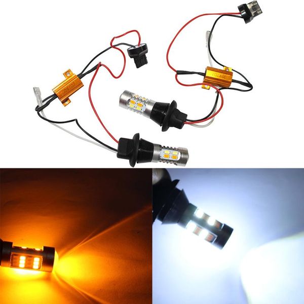 franchise 2pcs t20 7440 10w 42smd turn signals day running lights led light white/yellow auto interior lamp car styling light #8
franchise 2pcs t20 7440 10w 42smd turn signals day running lights led light white/yellow auto interior lamp car styling light #8