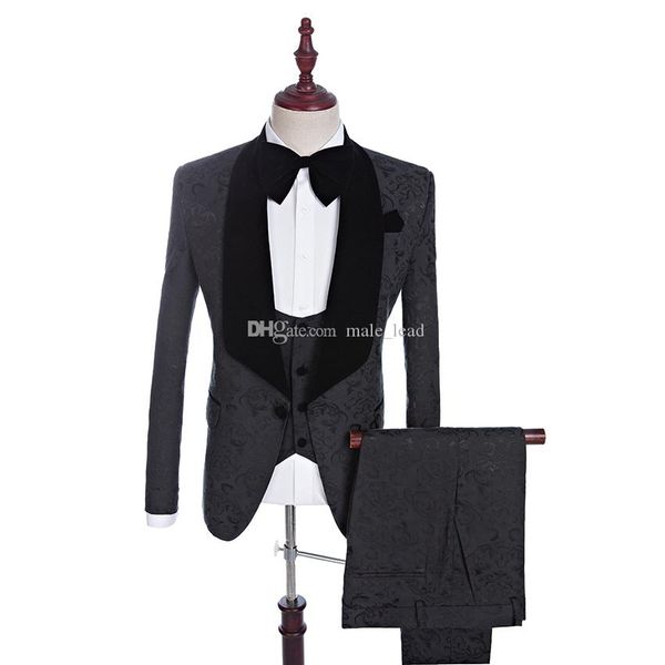handsome jacquard groom tuxedos (jacket+tie+vest+pants) men suits custom made formal suit for men wedding en tuxedos 08, Black;gray
handsome jacquard groom tuxedos (jacket+tie+vest+pants) men suits custom made formal suit for men wedding en tuxedos 08, Black;gray
