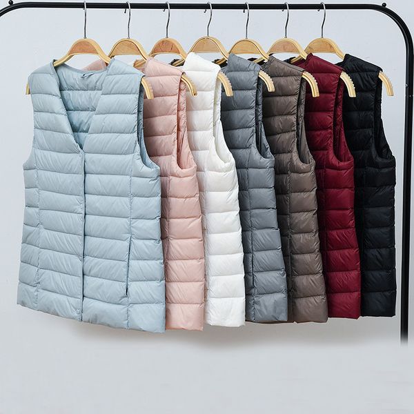ultra light white duck down vest women sleeveless coat warm slim vest jacket fashion autumn winter ladies waistcoat high quality, Black
ultra light white duck down vest women sleeveless coat warm slim vest jacket fashion autumn winter ladies waistcoat high quality, Black