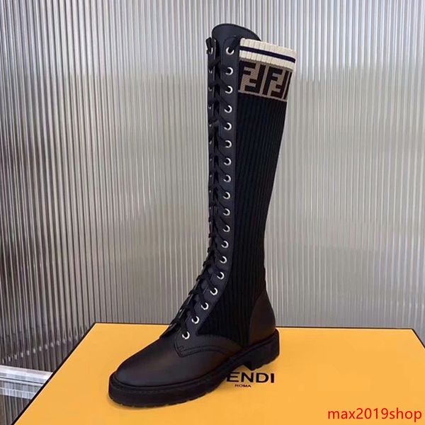 vintage 2019 newfendiautumn leather stitching f letter high boots women s straps wild socks boots flat knit elastic boots
vintage 2019 newfendiautumn leather stitching f letter high boots women s straps wild socks boots flat knit elastic boots