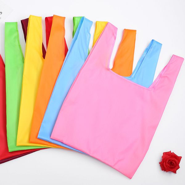 portable folding shopping bags reusable 210d oxford cloth waterproof candy color storage shoulder bags 35*57*11cm mix colors
portable folding shopping bags reusable 210d oxford cloth waterproof candy color storage shoulder bags 35*57*11cm mix colors