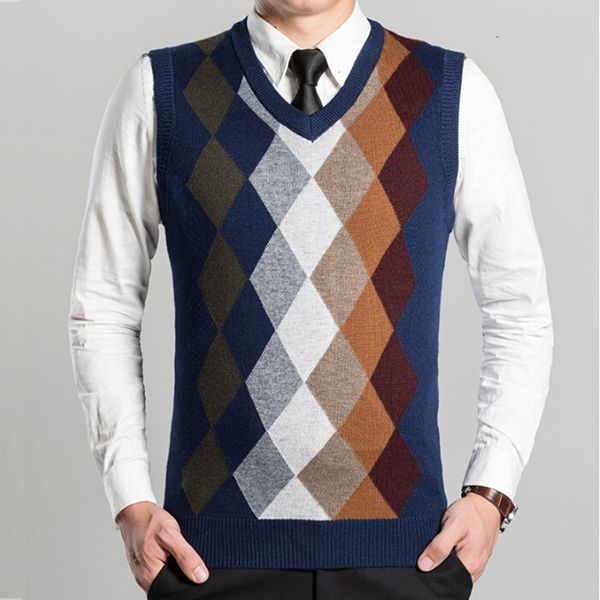 2017 fashion design sleeveless male cashmere v neck sweater vest men knitted waistcoat argyle pattern, Black;white
2017 fashion design sleeveless male cashmere v neck sweater vest men knitted waistcoat argyle pattern, Black;white