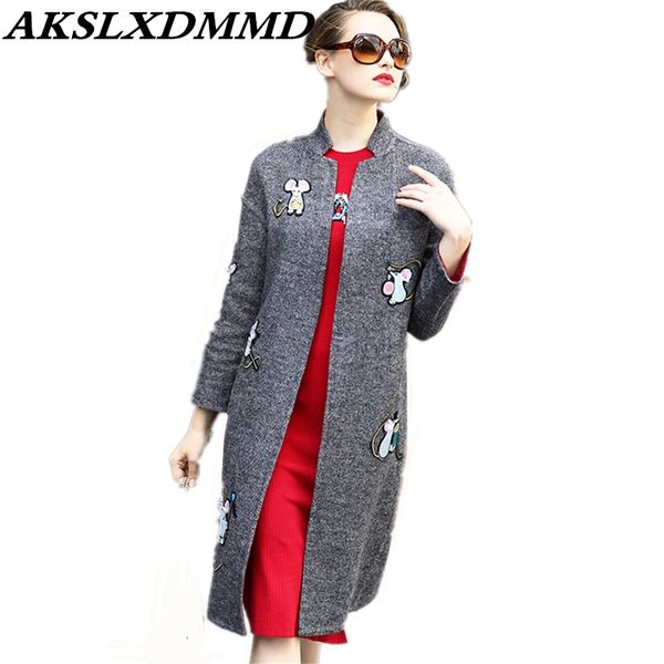 2018 new autumn winter women woolen coat warm thicken loose large size cashmere women coats fashion mid-length wool jacket cw179, Black
2018 new autumn winter women woolen coat warm thicken loose large size cashmere women coats fashion mid-length wool jacket cw179, Black