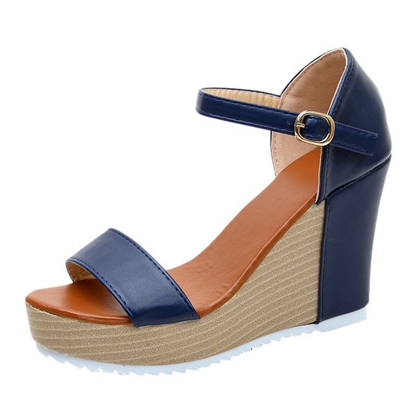 women mature fashion casual covered cover heel wedge summer buckle strap high heel platform peep toe shoes sandals x1214, Black
women mature fashion casual covered cover heel wedge summer buckle strap high heel platform peep toe shoes sandals x1214, Black
