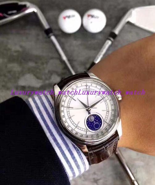 4 style men watch new 18k gold white dial diamond bezel 39mm moon phase model men's watch m50525-0002 automatic fashion, Slivery;brown
4 style men watch new 18k gold white dial diamond bezel 39mm moon phase model men's watch m50525-0002 automatic fashion, Slivery;brown