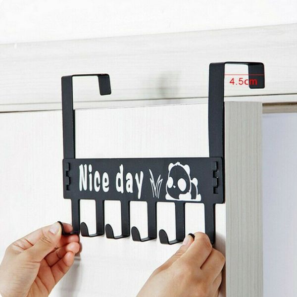 6 hooks wall mounted carbon steel coat hat clothes door rack hanger hanging removable door back hook
6 hooks wall mounted carbon steel coat hat clothes door rack hanger hanging removable door back hook