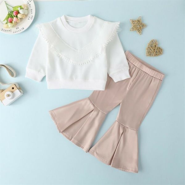 2шт новая мода малыш младенческой девушки с длинным рукавом топ футболка + свободные леггинсы расклешенные брюки наряды, White
2шт новая мода малыш младенческой девушки с длинным рукавом топ футболка + свободные леггинсы расклешенные брюки наряды, White