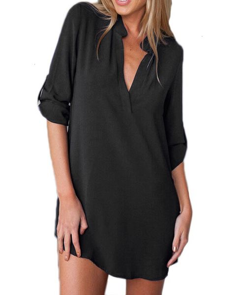 для женщин блузки женские дизайнерские tops плюс 5xl размер женщины шифон v шеи карманы roll up long асимметричный твердых сыпучих повседнев, White
для женщин блузки женские дизайнерские tops плюс 5xl размер женщины шифон v шеи карманы roll up long асимметричный твердых сыпучих повседнев, White