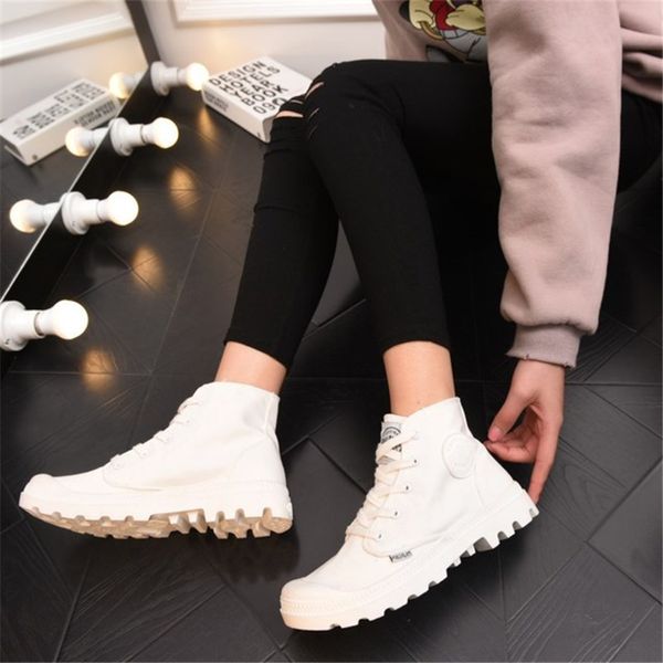 2018 autumn women's boots canvas shoes thick bottom sneakers lace women canvas boots fashion casual shoes white, Black
2018 autumn women's boots canvas shoes thick bottom sneakers lace women canvas boots fashion casual shoes white, Black