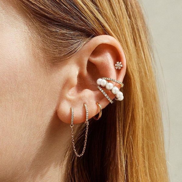 boho multicolor crystal 2 hole double piercing mini small huggie hoop earring for women pearl multilayer gold earring jewelry, Golden;silver
boho multicolor crystal 2 hole double piercing mini small huggie hoop earring for women pearl multilayer gold earring jewelry, Golden;silver