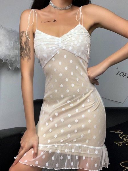 women summer dress women 2020 new arrivals spaghetti strap lace mesh transparent dot white party dresses vestidos, Black;gray
women summer dress women 2020 new arrivals spaghetti strap lace mesh transparent dot white party dresses vestidos, Black;gray